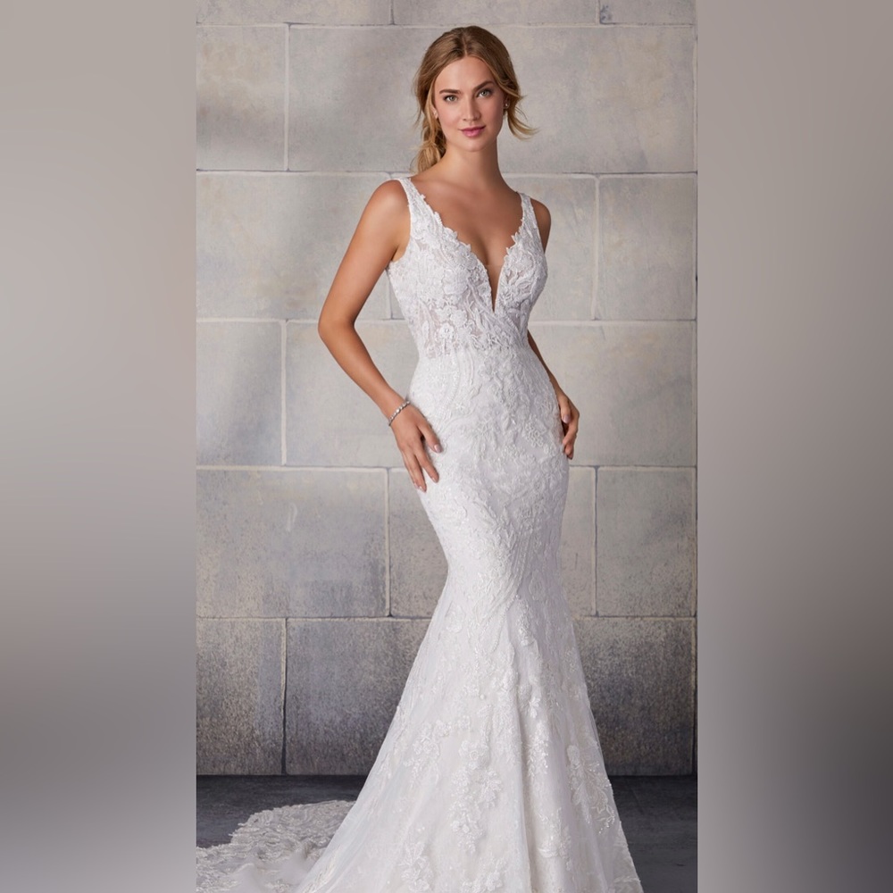 NEW MORI LEE BY MADELINE GARDNER STEFANI WEDDING GOWN SIZE 6